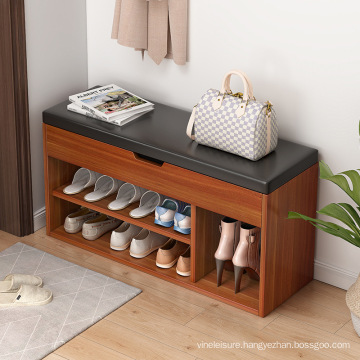 simple indoors shoe rack bench shoes changing stool